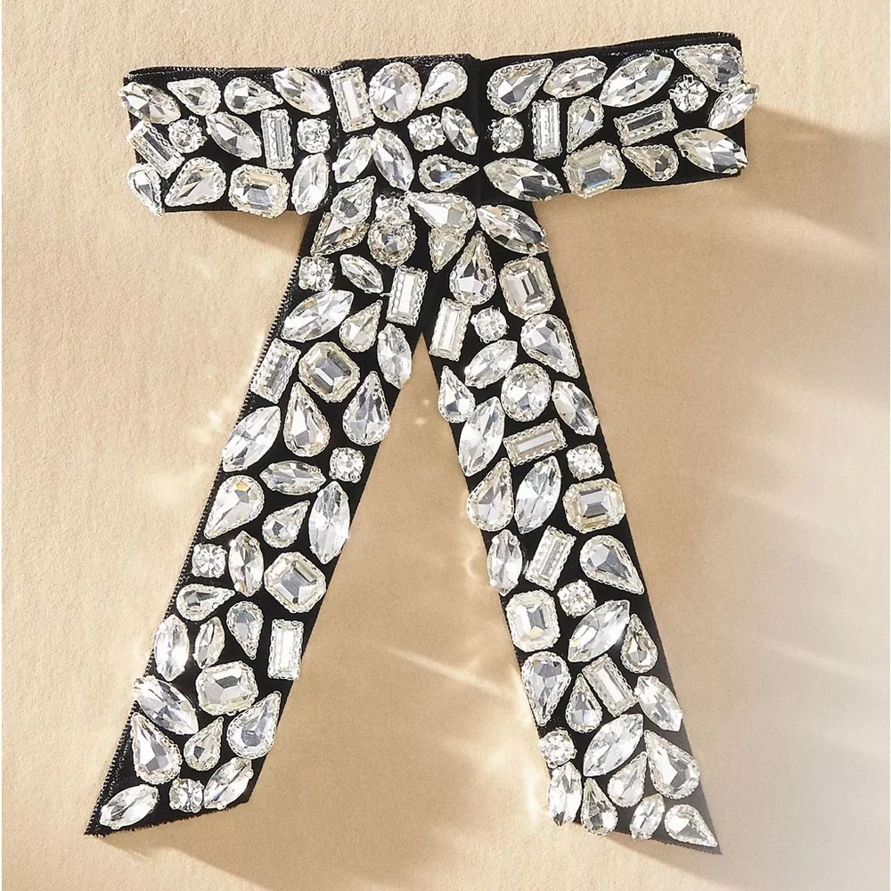 NWT Gemelli Kelly Crystal Hair Bow